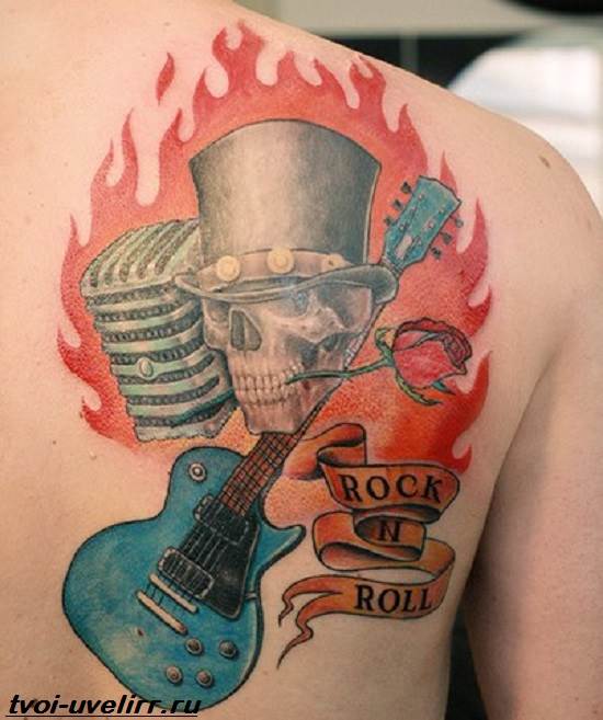 Tatuaj-rock semnificație tatuaj-rock schițe și fotografie tatuaj-rock-11