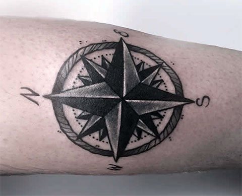 Tattoo windrose