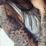 Tatuaggio manica per ragazze foto