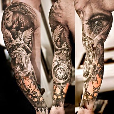 Татуировъчен ръкав за мъже - снимка