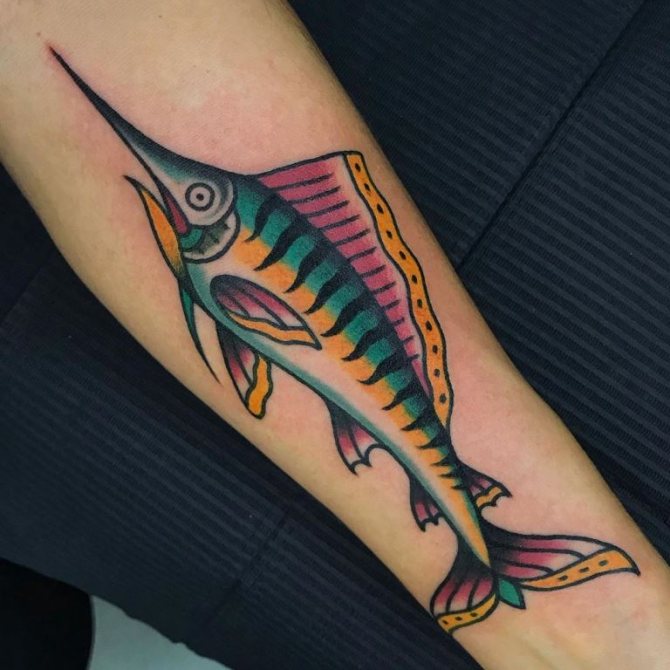 tetovējums zivs