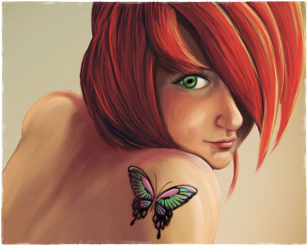 Pillangó tetoválás