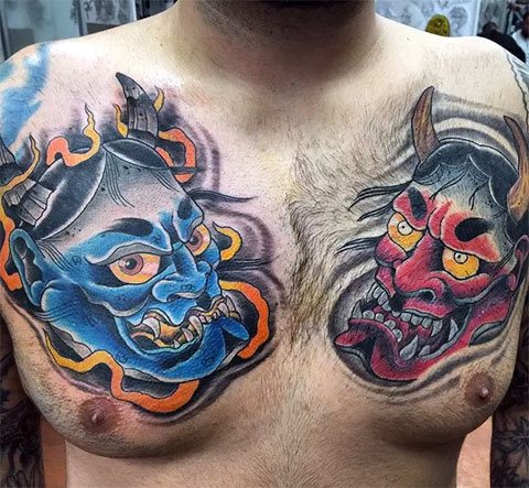 Tatuagem com demónios