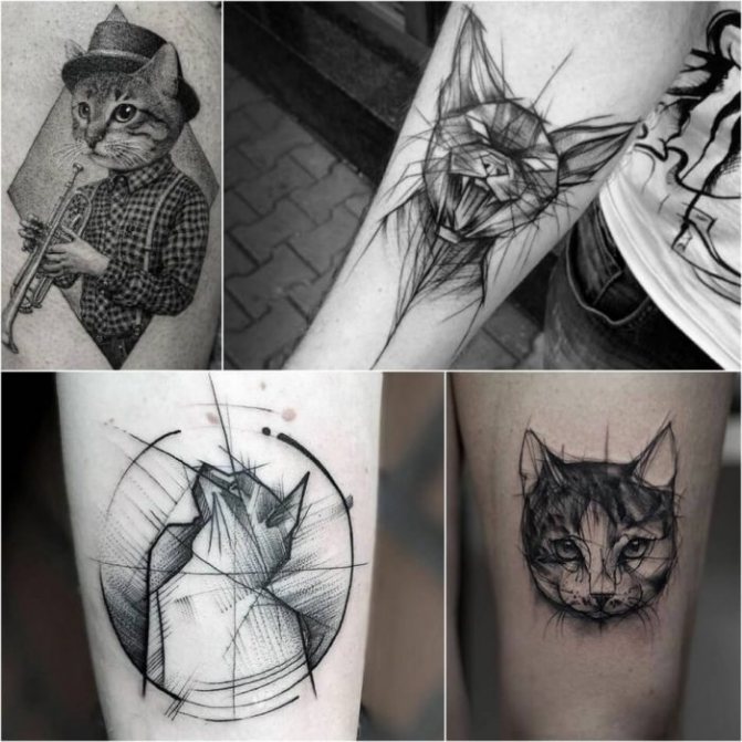 Tatuagem de animais - Tatu-kot-Tatu-kot-geometriya-Tatuirovka-koshka-geometriya tatuagem com animais - Tatu-kot-Tatu-kot-geometriya-Tatuirovka-koshka-geometriya