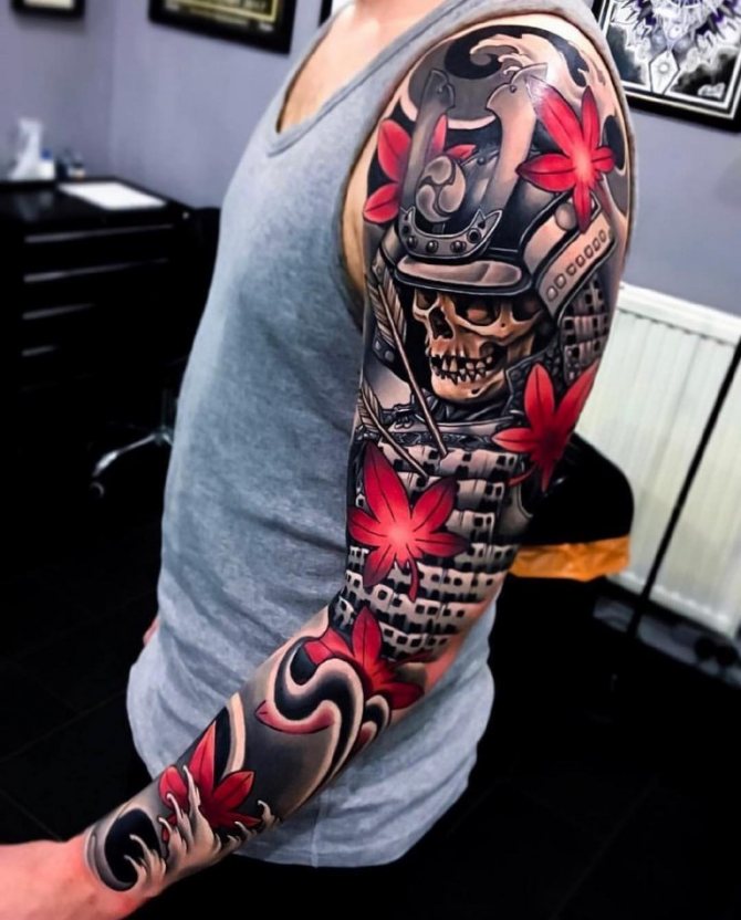 tatuaj samurai schițe