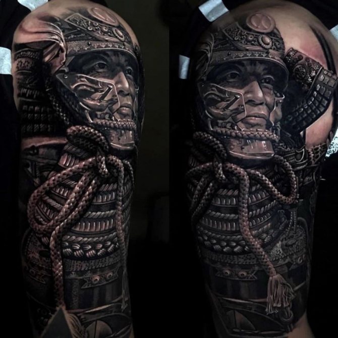 samurajų tatuiruotė