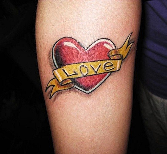Coração tatuado