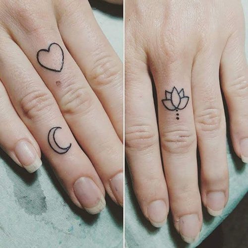 Tatuaggio di un cuore sul dito. Significato, cosa significa, schizzi, foto