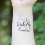 Tatuagem do significado de elefante na zona