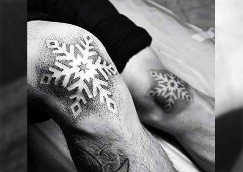 Tatuaj fulg de zăpadă