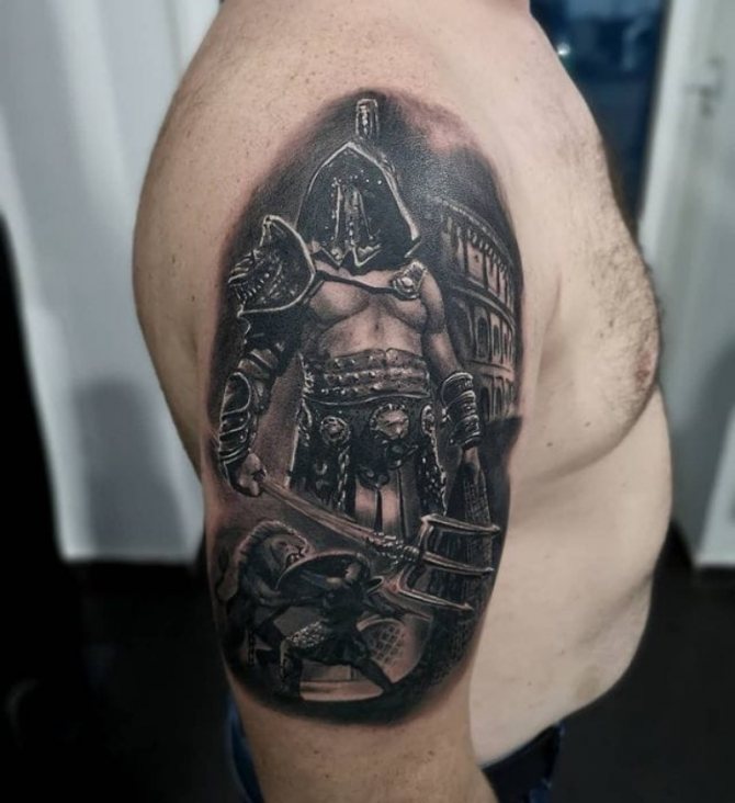 tatoeage van een Spartaan
