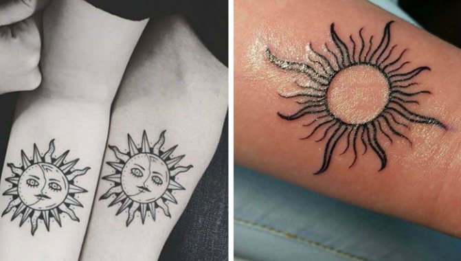 Tetovanie slnka