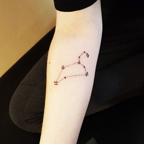 Tetoviranje Ozvezdje Leva. Fotografije, pomeni, skice za dekleta