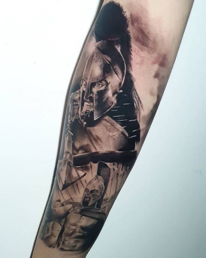 татуировка Спартански скици