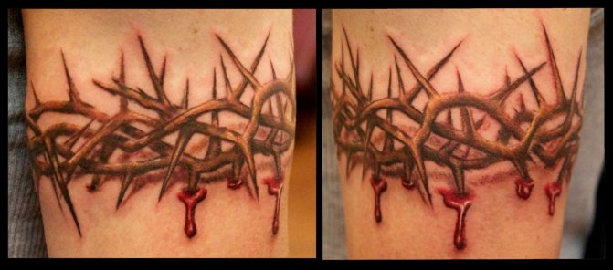 Tatuointi orjantappuroiden kruunu