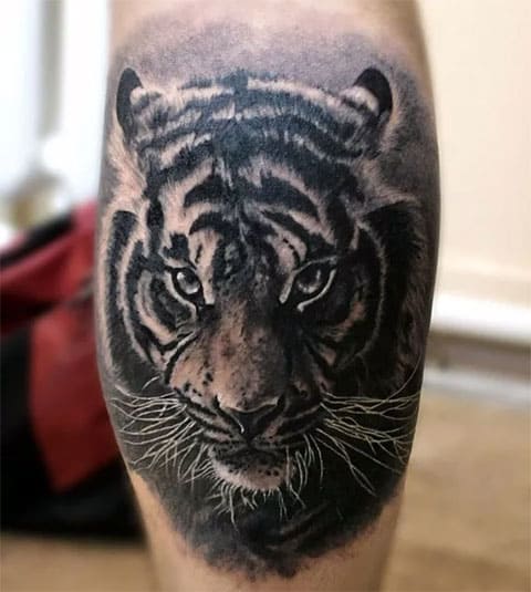 Tatuaż z tygrysem