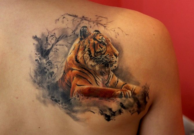 τατουάζ τίγρης