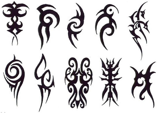 tatuagens - tribais (exemplos)