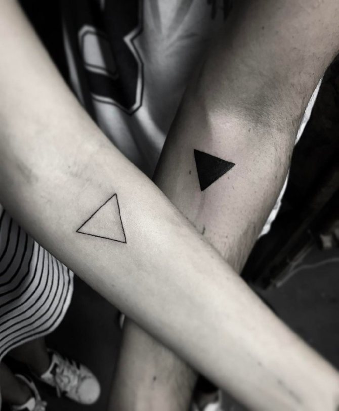 význam tetovania trojuholníka