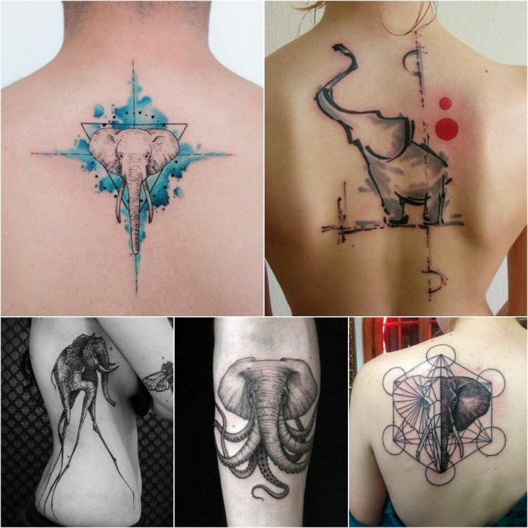 abstraktaus stiliaus tatuiruotė