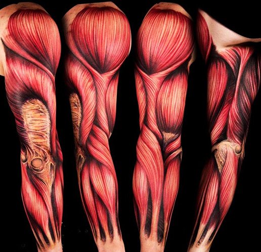 Tatuaggio in stile bio-organico. Foto, schizzi, significato