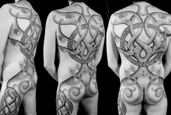 Tatuajul vikingilor și al slavilor. Schițe, fotografie, semnificație