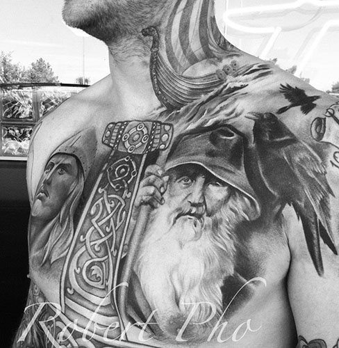 Татуировка на викинги и славяни. Скици, снимка, значение