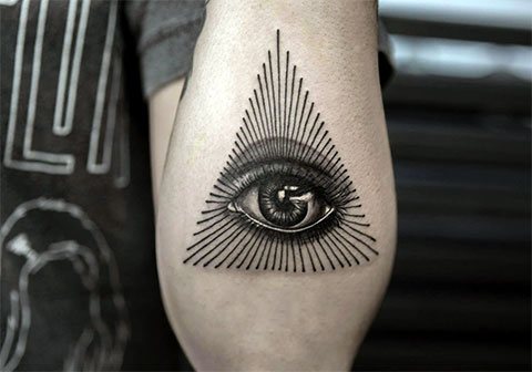 Τατουάζ μάτι μάτι μάτι - φωτογραφία
