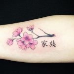 日本語の文字をタトゥーで表現