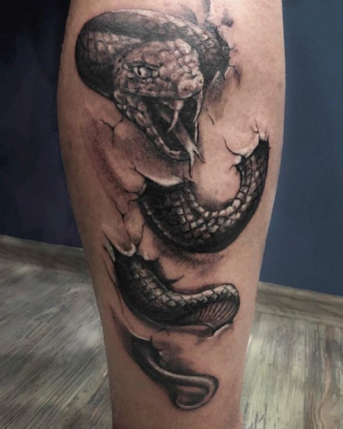 kígyó tetoválás