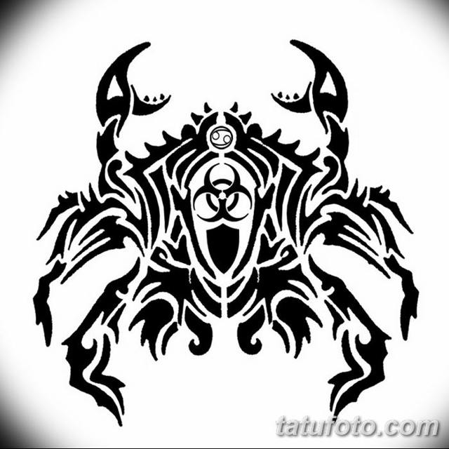 Zodiako ženklas Vėžys tatuiruotė vyrams: dizaino kolekcija, nuotraukos