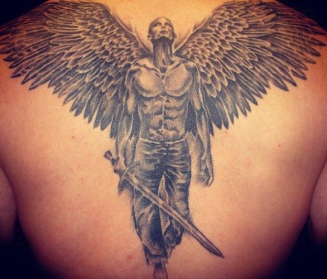 tatuaggio angelo michael