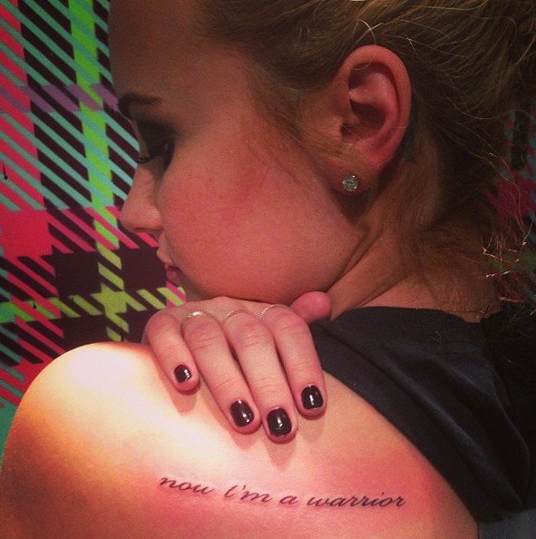 Demi Lovato tatuiruotė