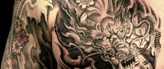 Tattoo van een draak. Foto, betekenis, schetsen voor meisjes, mannen. Foto