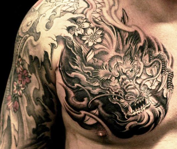 Tatuaj cu dragon. Foto, semnificație, schițe pentru fete, bărbați. Fotografie