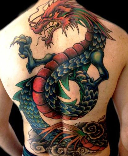 龍のタトゥー。写真、意味、女の子、男性のためのスケッチ。写真