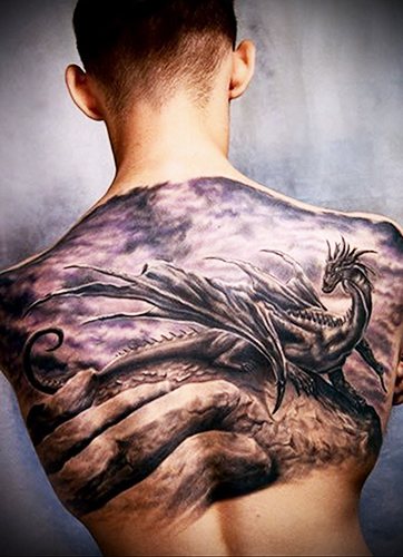 Tatuagem de um dragão. Foto, ou seja, esboços para raparigas, homens. Foto