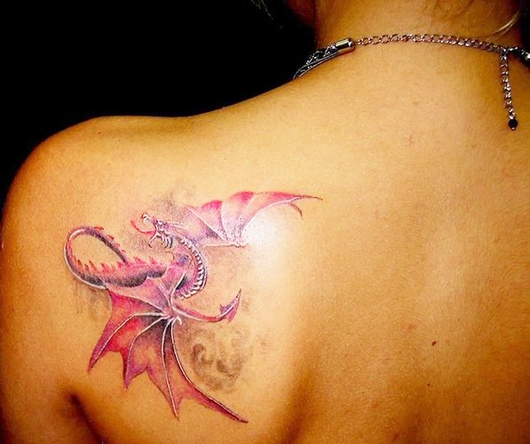 Drage-tatovering. Foto, betydning, skitser til piger, mænd. Foto