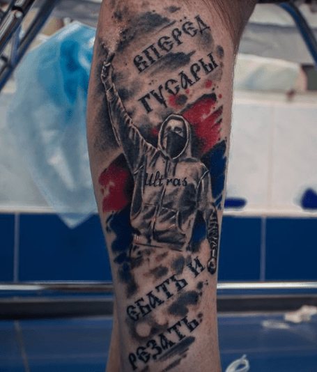 Az FC CSKA realizmus tetoválása