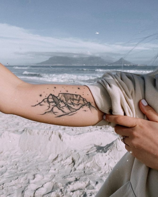 tatuaggio delle montagne significato