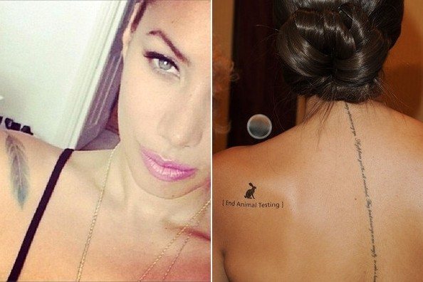 Татуировка на Leona Lewis