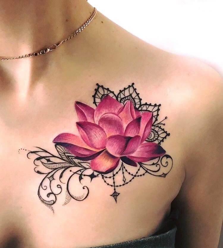 Lotus tatoeage betekenis voor meisjes