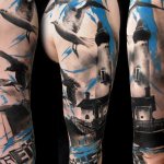 Thrash Polka világítótorony tetoválás