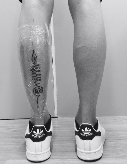 Tatuaj musulman pentru picior