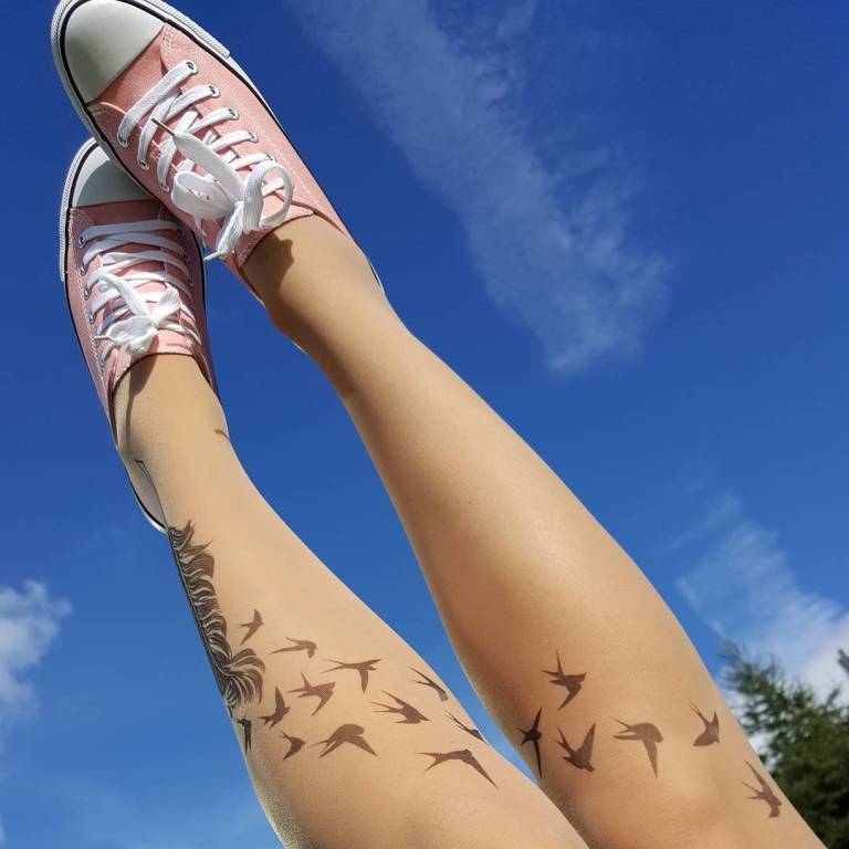 Tatuagem na perna