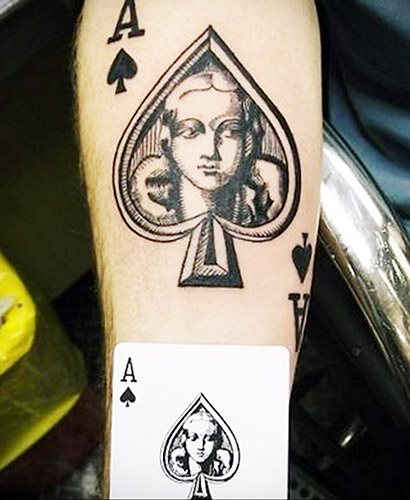 Tattoo of Spades. Pikamustri tähendus naistel, meestel