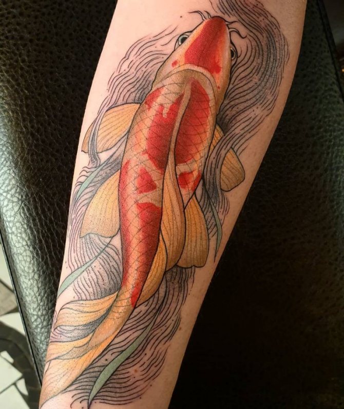tatovering af en fisk