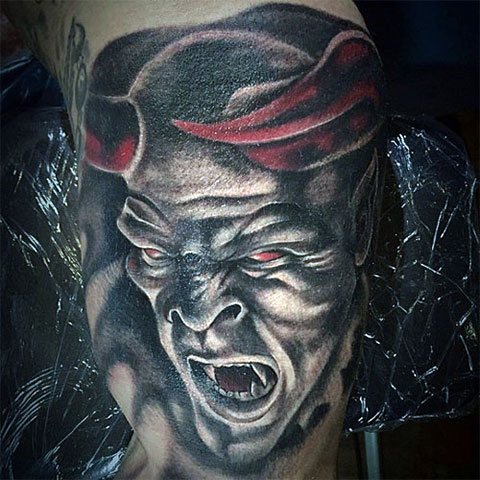 Tatuagem de um demónio