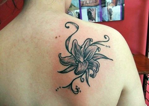Waterlelie tatoeage