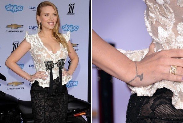 Scarlett Johansson τατουάζ